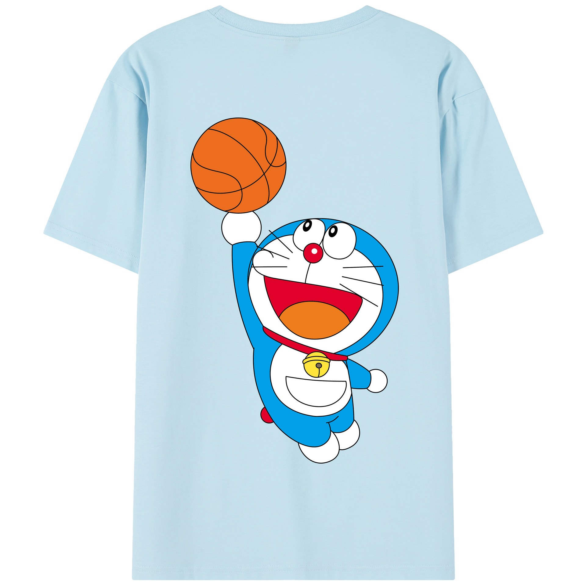（画像用） ドラえもん Doraemon 綿100％半袖Tシャツ（背面プリント）